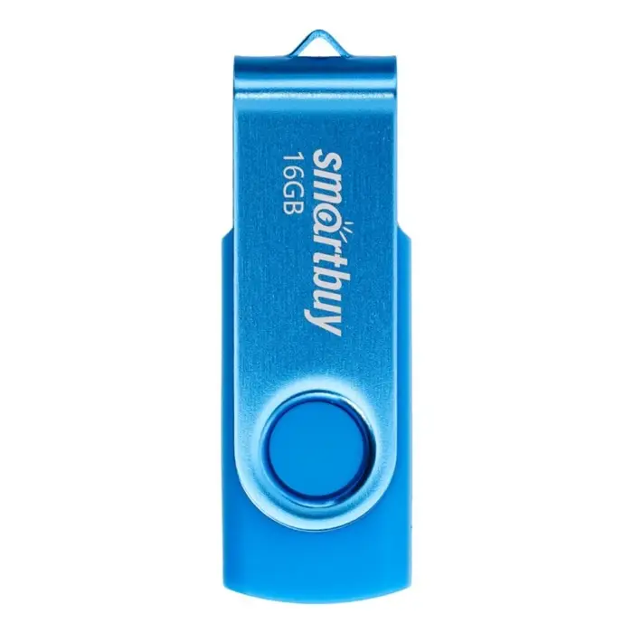 Флешка Smartbuy Twist, 16 Гб, USB 2.0, чт до 25 Мб/с, зап до 15 Мб/с, синяя Флешка Smartbuy Twist, 16 Гб, USB 2.0, чт до 25 Мб/с, зап до 15 Мб/с, синяя