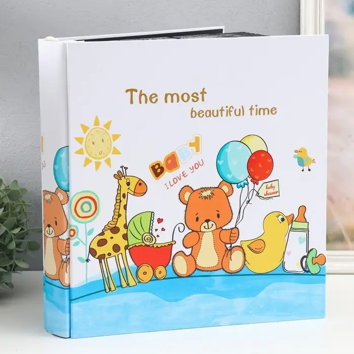 Фотоальбом кожзам на 1000 фото 10х15 см "Игрушки малыша" 36,2х33,8х6,8 см