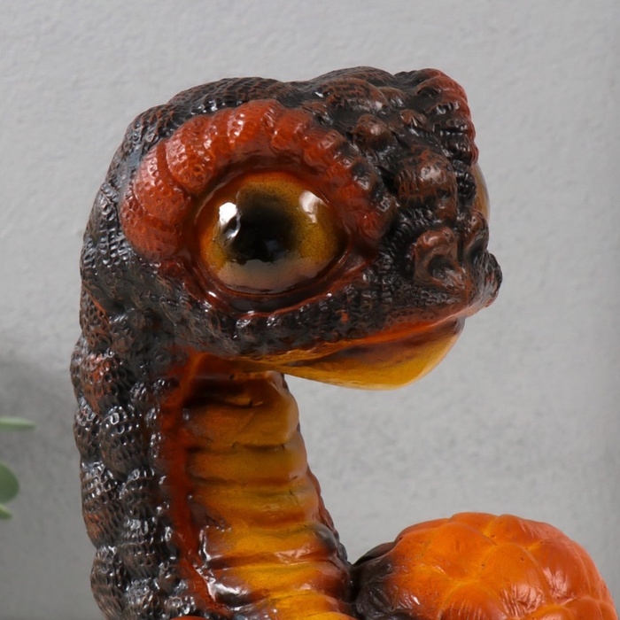 Новогодняя копилка  Новогодняя копилка "Змейка Гумми"  22 х 16 х 18 см, коричнево-оранжевый