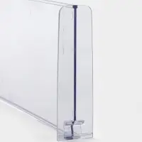 Разделитель обламывающийся, пластик, h=12 см, c передним ограничителем 12 см, L=28.5-48.5 см