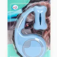 Рулетка - поводок "Косточка", с контейнером для пакетов, трос 3 м, голубая/серая Рулетка - поводок "Косточка", с контейнером для пакетов, трос 3 м, голубая/серая