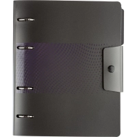 Ежедневник недатированный ATTACHE Digital черный,А5, 272стр., на кольцах