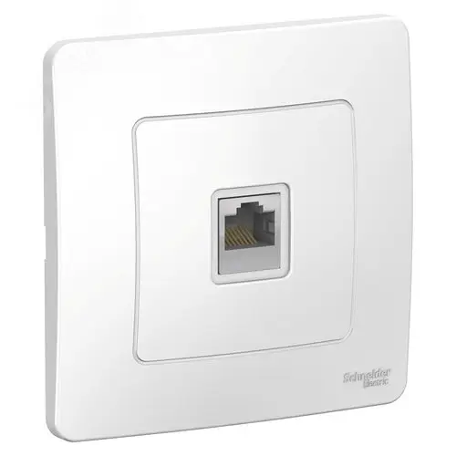 BLANCA скрытой установки розетка компьютерная RJ45, белый