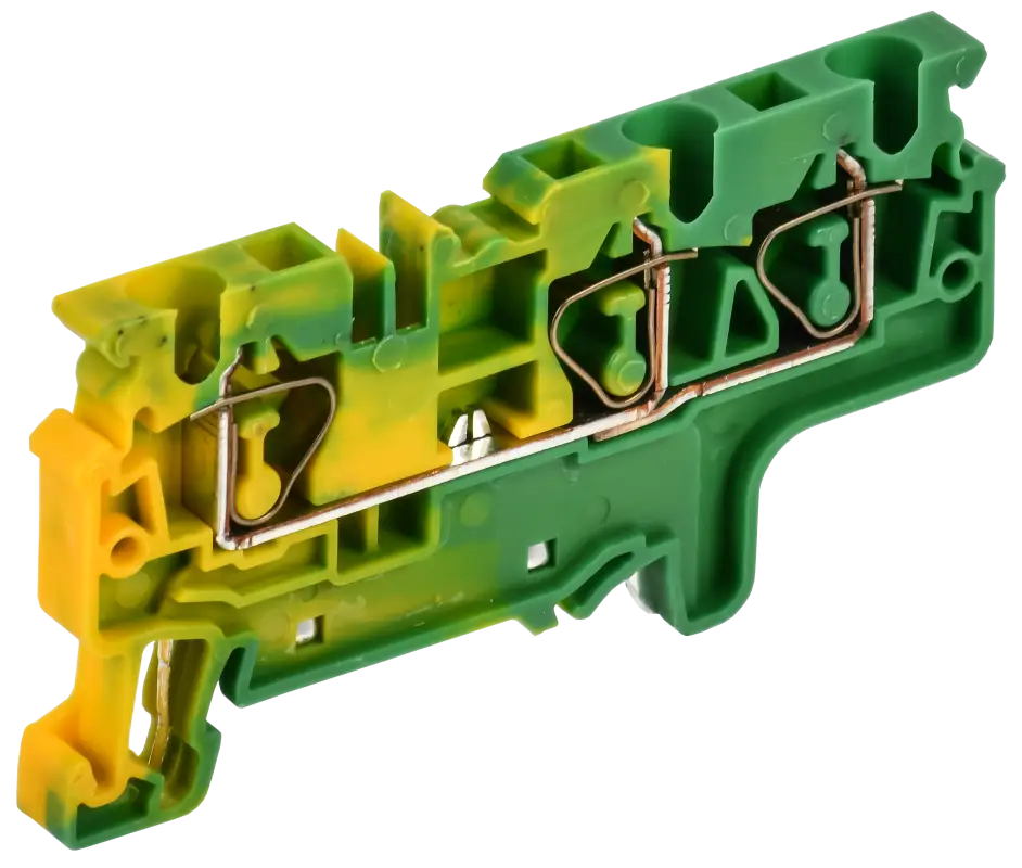 ARMAFIX Клемма пружинная CX4-3 PE 4мм2 трехконтактная заземляющая IEK