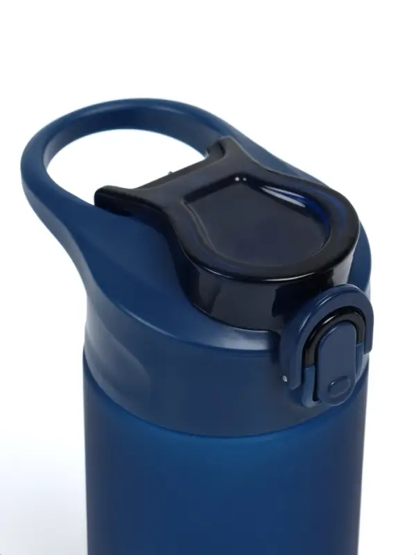 Бутылка для воды onlytop, 550 мл, тритан, с трубочкой, с поильником, синяя