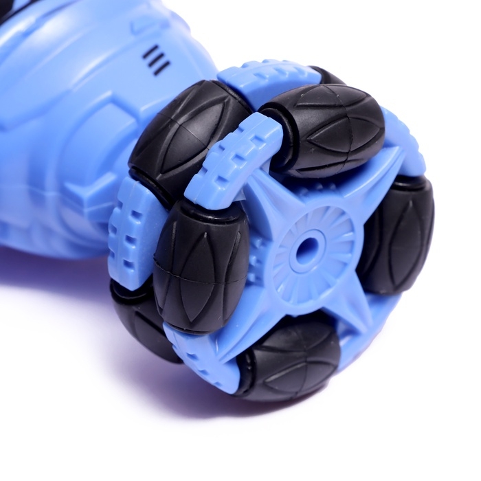 Машинка перевертыш «Дрифт», радиоуправляемая, аккумулятор, на пульте управления, цвет синий