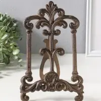 Сувенир чугун "Мольберт королевские вензели" 17х7х27 см