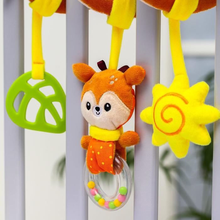 Растяжка - спираль «Олененок Бемби», прорезыватель, пищалка, погремушка, р-р 12-56 Растяжка - спираль «Олененок Бемби», прорезыватель, пищалка, погремушка, р-р 12-56