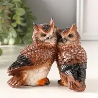 Фигура полистоун "Пара сов" 11х14,5 см