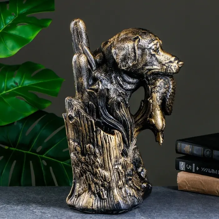 Подставка для бутылки &laquo;Охота&raquo;, под бронзу, 37&times;22.5&times;30 см