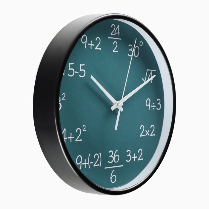 Часы настенные интерьерные Часы настенные интерьерные "Математические", d-25 см, бесшумные