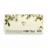 Конверт для денег с наклейкой, «С днём свадьбы», тиснение, 17.5 х 9 см