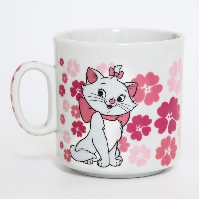 Набор посуды из керамики, 3 предмета: тарелка Ø 16,5 см, миска Ø 14 см, кружка 200 мл, "Кошечка Мари", Коты Аристократы