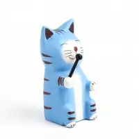 Фигурка &laquo;Кот с микрофоном&raquo;, 3&times;4&times;8 см, дерево, МИКС