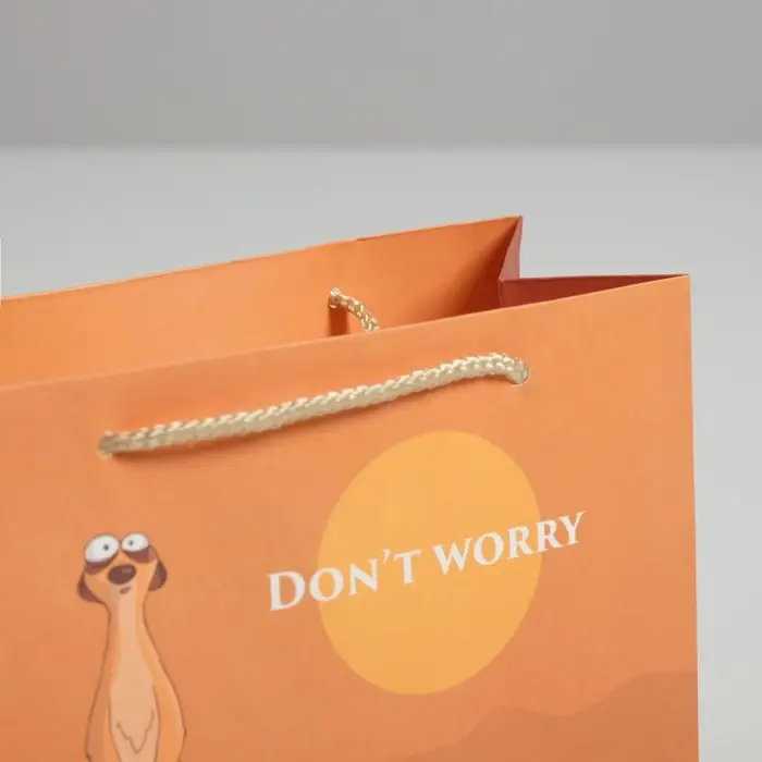Пакет подарочный, упаковка, Don not worry, 14.5 х 19.5 х 8.5 см