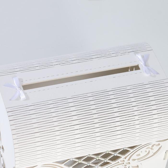 Семейный банк Семейный банк "Ажурный", со стразами, белый, 23,5х17х20 см