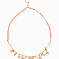 Набор детский &laquo;Выбражулька. Космос&raquo;, 3 предмета: бусы, пусеты, кольцо, розовый, золотой