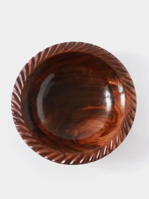 Чаша &laquo;Тарталетка&raquo;, 18&times;18&times;5 см, дерево шишам