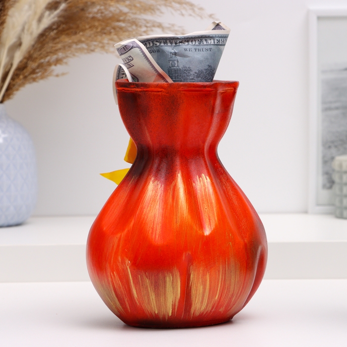 Копилка "Красный мешок" 22см