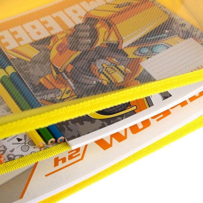 Папка пластиковая А4, на молнии, Трансформеры Папка пластиковая А4, на молнии, Трансформеры