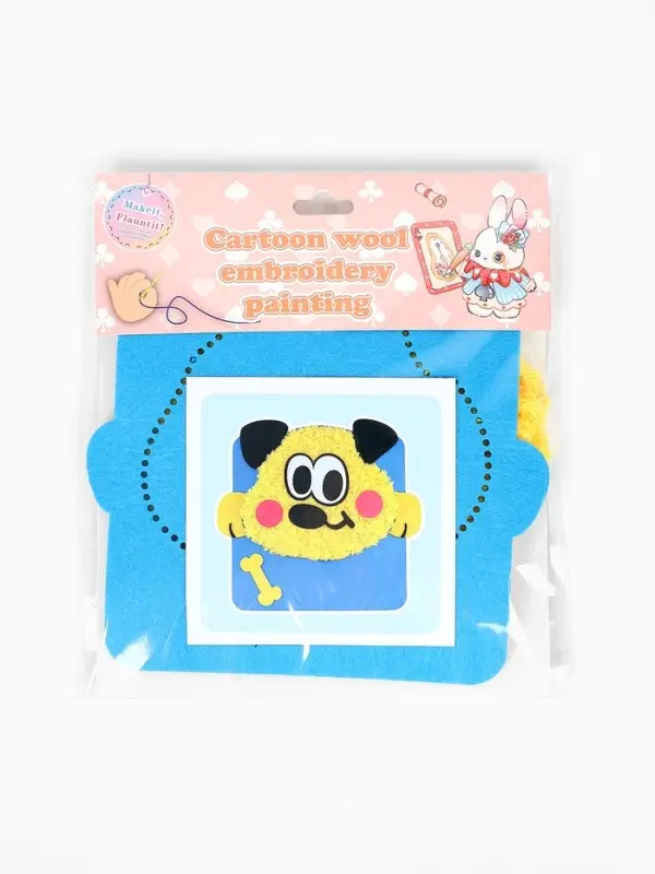 Вышивка по фетру "Собака"