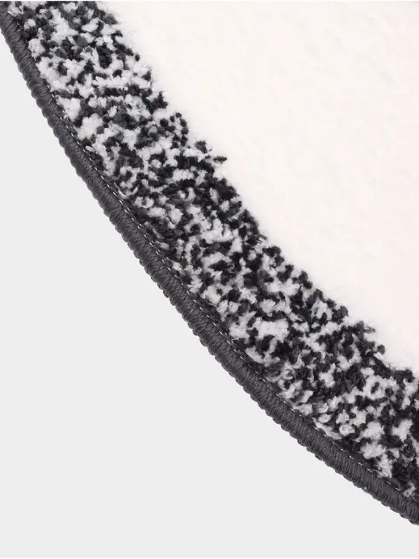 Коврик Доляна Kitty, 55&times;64 см, ворс 1 см, микрофибра, серо - белый