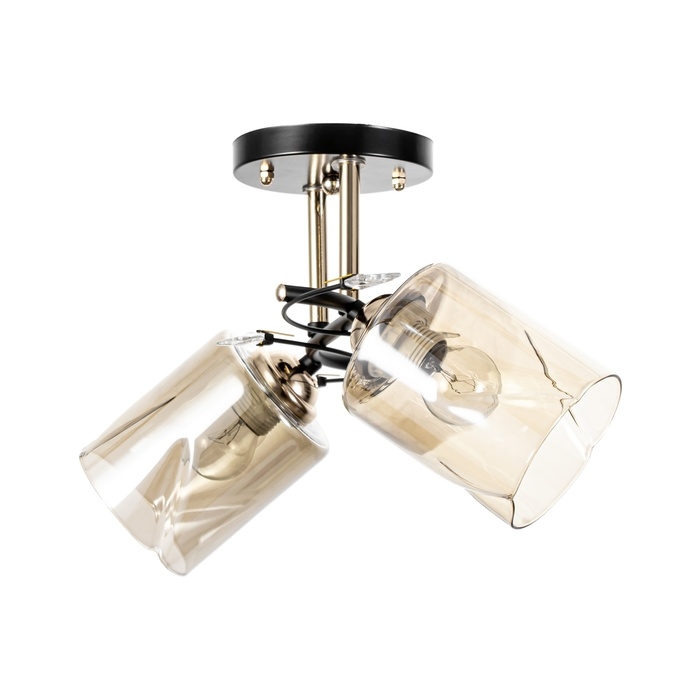 Люстра Люстра "Артемис" 2хЕ27 40Вт черно-золотой 46х20х27 см