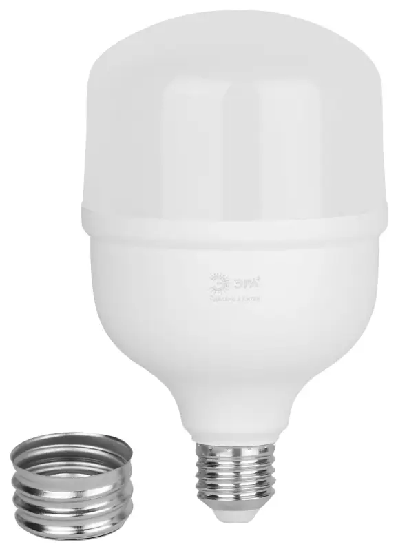 Лампа светодиодная высокой мощности LED 60 Вт 6000Лм 6500К T100 холодный E27/E40 (переходник) 170-265В LED POWER T100-60W-865-E27/E40 Green Line