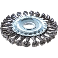 Корщетка для УШМ VIRA d125х22.2мм, плоская, крученая (575125)