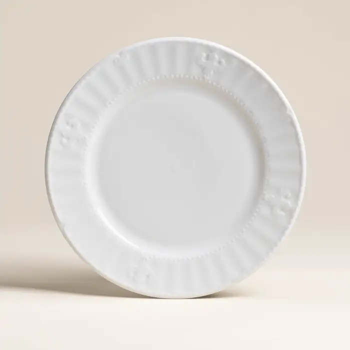 Тарелки SL Home &laquo;Винтаж фрэнч&raquo;, d=22 см, набор 2 шт., фарфор, белые