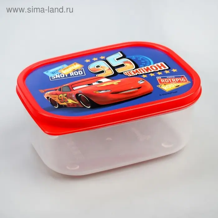 Ланч-бокс детский, прямоугольный &laquo;Чемпион&raquo;, Машинка, 500 мл