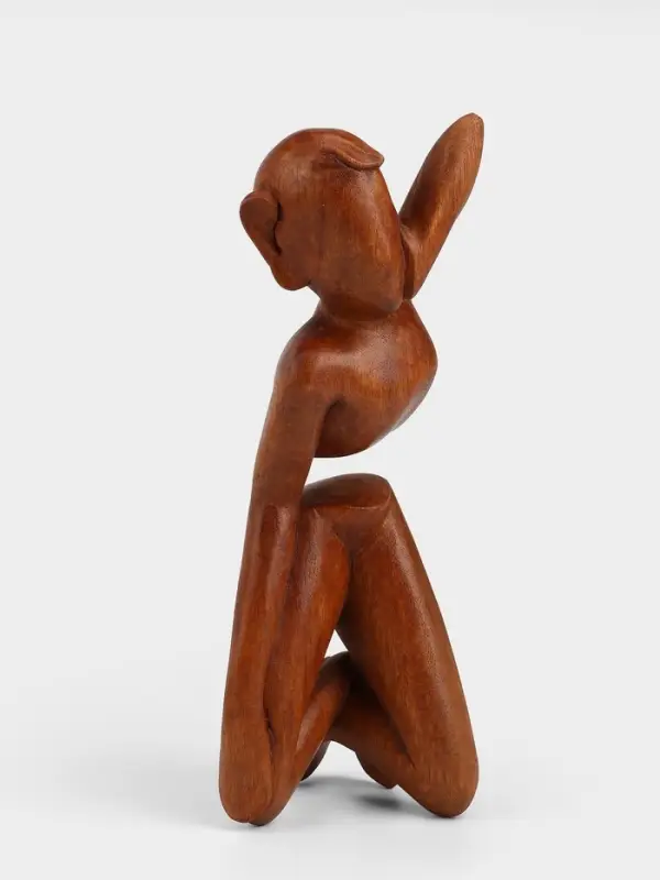 Абстракция "Отдых" дерево Суар, 30х12х12 см