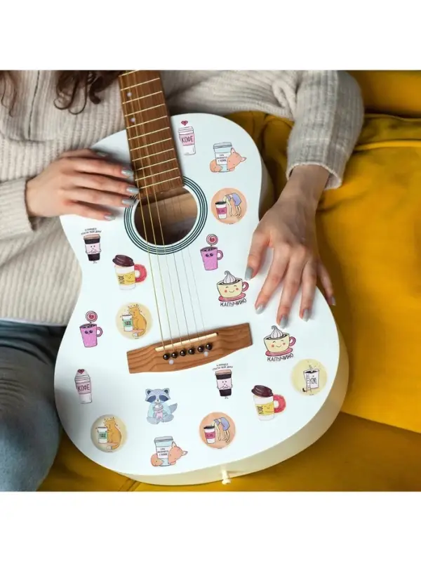 Наклейки-стикеры &laquo;Я люблю кофе&raquo;, 7&times;7 см, набор 10 шт.