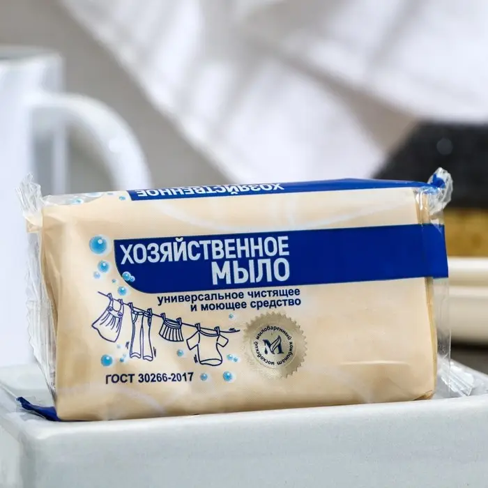 Мыло хозяйственное 72%, в обертке флоупак, 100 г Мыло хозяйственное 72%, в обертке флоупак, 100 г