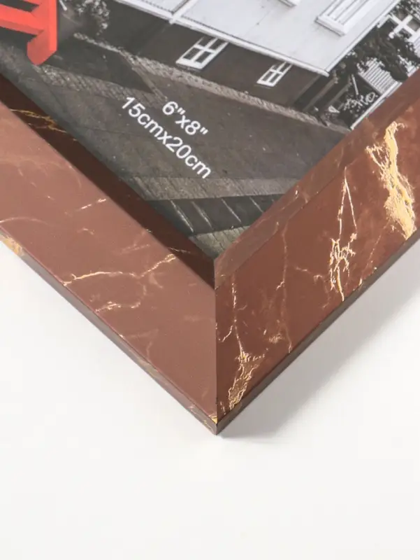 Фоторамка пластик 15х20 см "Гедеон" шоколад с золотом 26х21х2 см