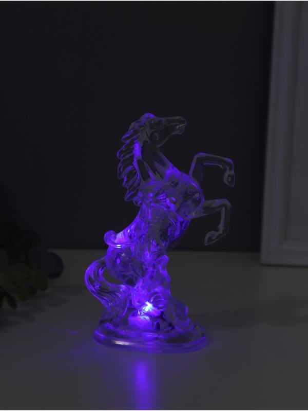 Ночник свеча Ночник свеча "Конь" LED RGB 3xAG13 5х8х15см