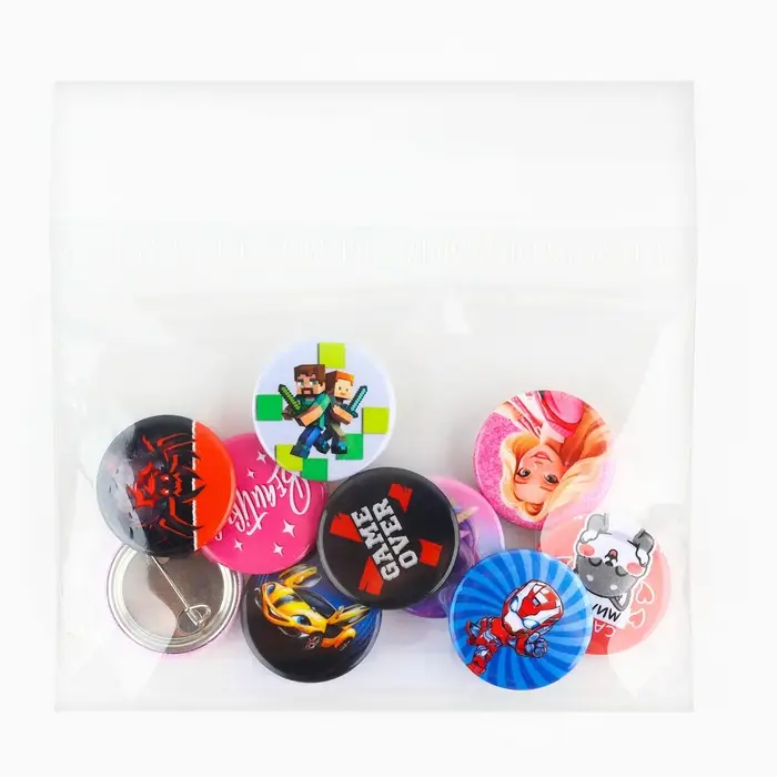 Значок металлический , закатной «Детский для мальчика и девочки», d=2,5 см, МИКС Значок металлический , закатной «Детский для мальчика и девочки», d=2,5 см, МИКС