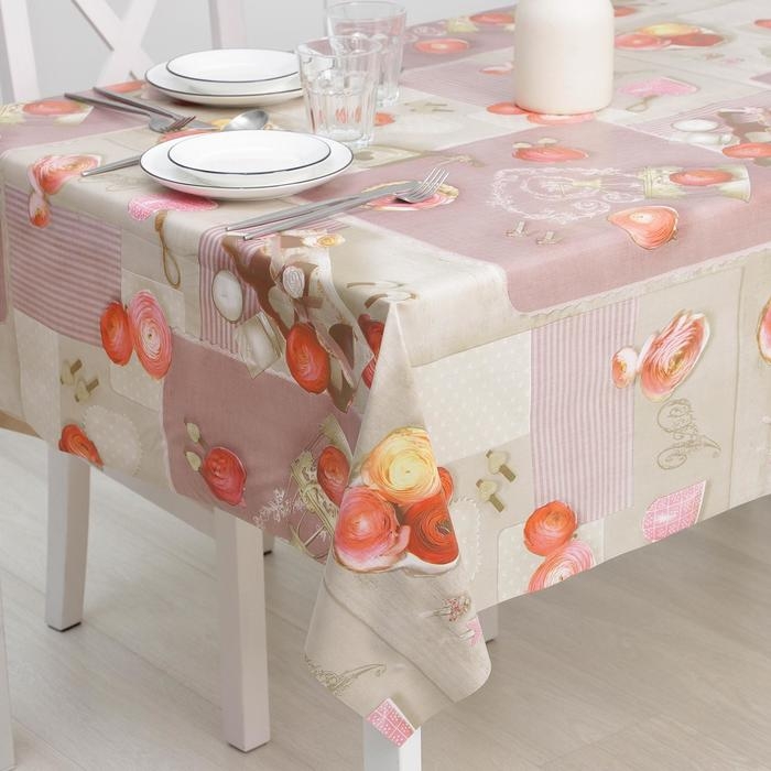 Клеёнка на стол на тканевой основе Доляна «Нежность», рулон 20 метров, ширина 137 см, общая толщина 0,22 мм, цвет бежевый Клеёнка на стол на тканевой основе Доляна «Нежность», рулон 20 метров, ширина 137 см, общая толщина 0,22 мм, цвет бежевый