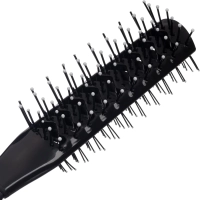 Расческа вентилируемая Lei, двухсторонняя,&nbsp; пластик, чер