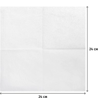 Салфетки бумажные Лилия 24х24 см., 400 листов/уп белы е