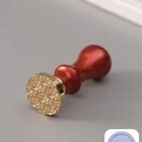 Печать для сургуча с пластиковой ручкой &laquo;Цветочная плитка&raquo;, 6.3&times;2.5&times;2.5 см