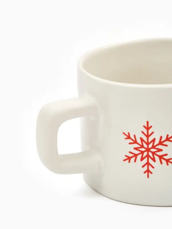 Кружка керамическая новогодняя «Зимняя романтика», 320 мл, ручная работа