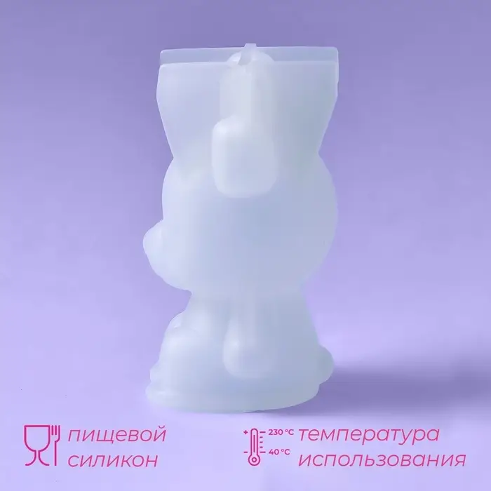 Молд для заливки &laquo;Оленёнок&raquo;, силикон, 6&times;3&times;6 см, прозрачный