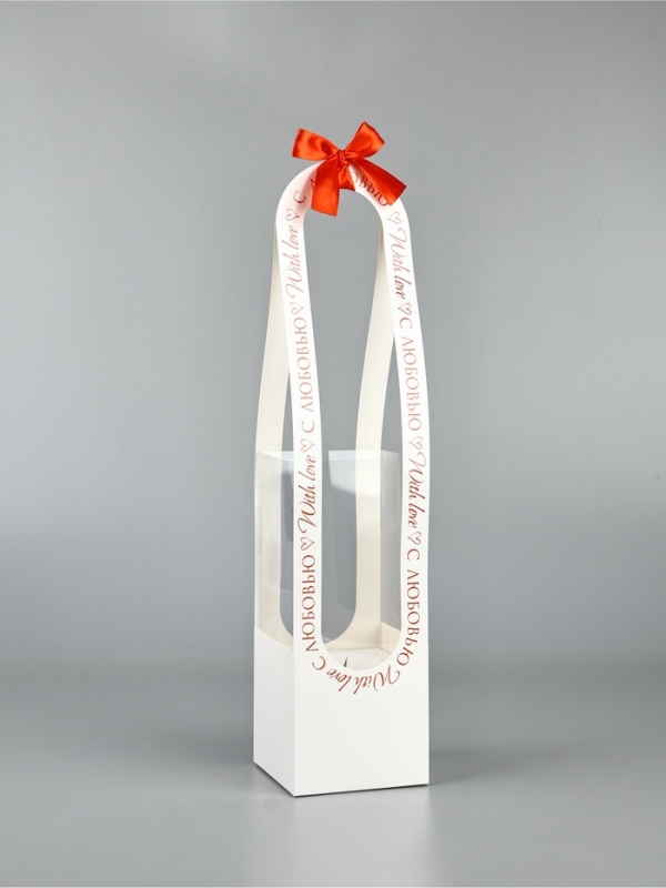 Коробка для цветов складная «С любовью», 10 × 45 × 10 см Коробка для цветов складная «С любовью», 10 × 45 × 10 см