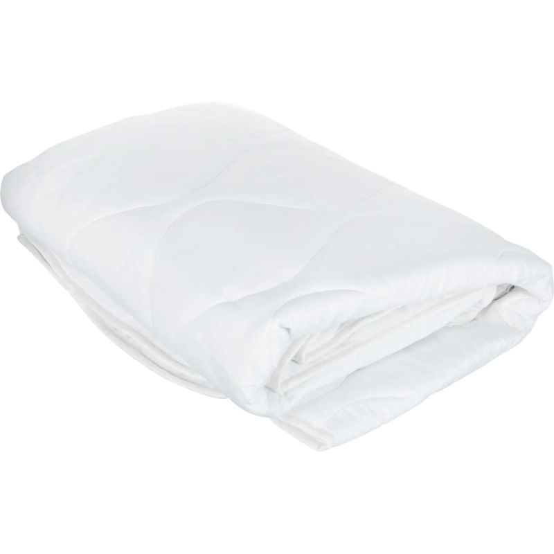 Одеяло Luscan 140х205 стег, кант, 300-350гр/м2 (холлофайбер/микрофибра),бел