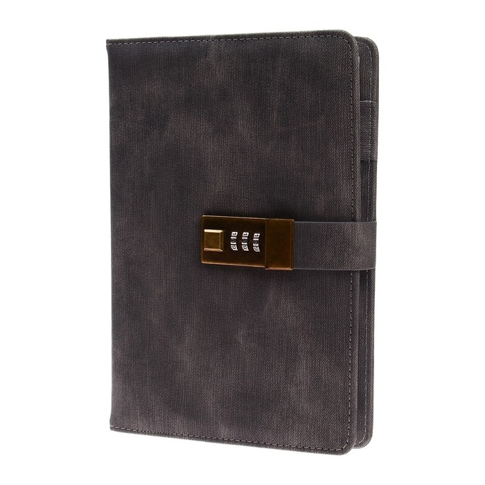 Ежедневник недатированный, обложка ПВХ, формат А5, 140 листов в клетку, с кодовым замком, МИКС Ежедневник недатированный, обложка ПВХ, формат А5, 140 листов в клетку, с кодовым замком, МИКС