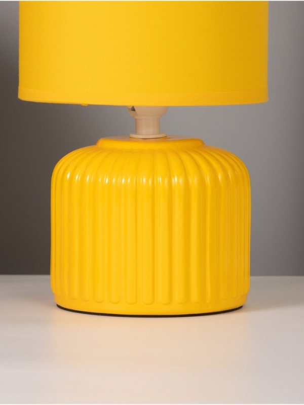 Лампа настольная Лампа настольная "Муза" 40Вт Е14 желтый 13х13х23см