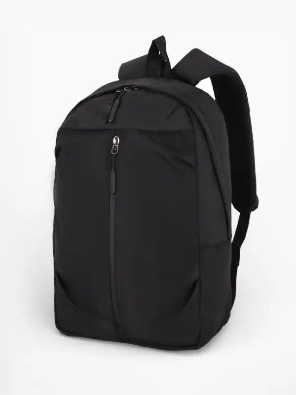 Рюкзак школьный, однотонный, 1 отделение, 3 кармана, 28&times;13&times;39 см, чёрный