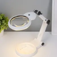 Лампа-лупа для творчества LEDx18 от 3ААА, USB белый 24.5&times;22 см