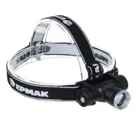 Фонарь налобный тм ЕРМАК, CREE XPE LED, 4 режима, 1200мАч, 8,3х3,8х7,3см, USB кабель, пластик